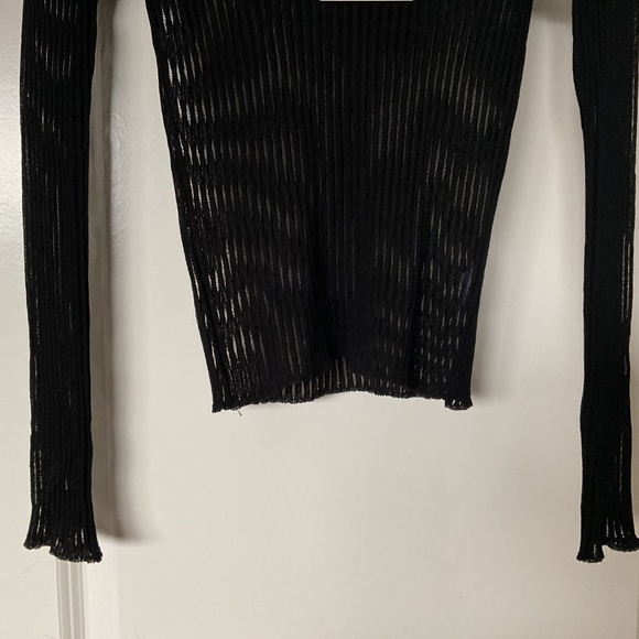 NWT transparent striped top by Bohme - Picture 6 of 10